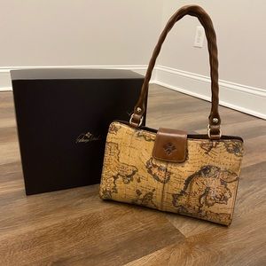 POPPY TOTE EUROPEAN MAP PATRICIA NASH